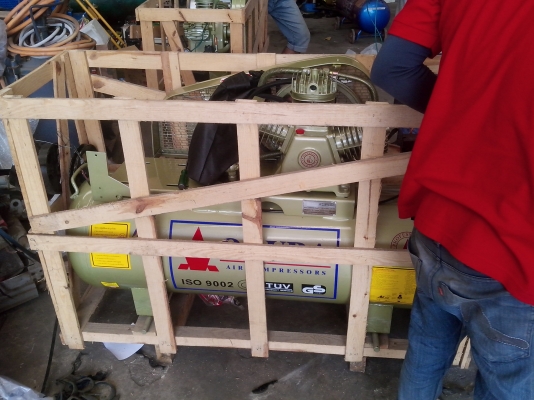 ขายปั๊มลมOKURA 2HP 150 ลิตร พร้อมวิน สายพาน ไม่รวมมอเตอร์