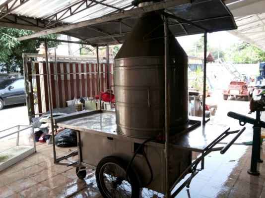 ขายถูก " รถขาย ไก่ทอด " สแตนเลส + ปล่อง อย่างดี