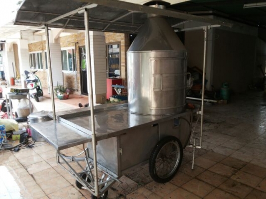 ขายถูก " รถขาย ไก่ทอด " สแตนเลส + ปล่อง อย่างดี