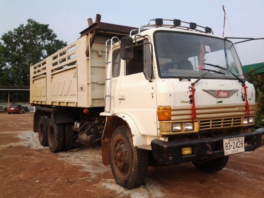 HINO FM176 เครื่อง HO7D 195 แรง เบรคทิฟ ดั้มสามมิตร ยางสวย8เส้น
