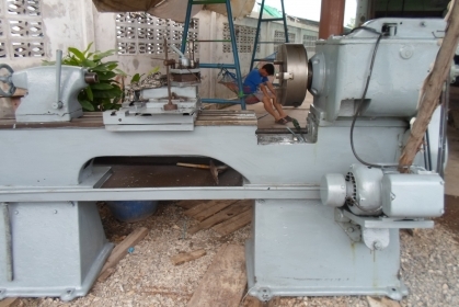 แท่นกลึง 7 ฟุต 2 เพลา เกียร์บล็อก ของอังกฤษ พร้อมใช้ ด่วน !!!!!!  60,000