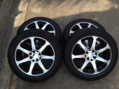 แม็กซ์16นิ้ว หน้าเงา 7 ก้าน พร้อมยางดอกเต็ม 4รู100-114.3 ตจว ส่งได้ครับ