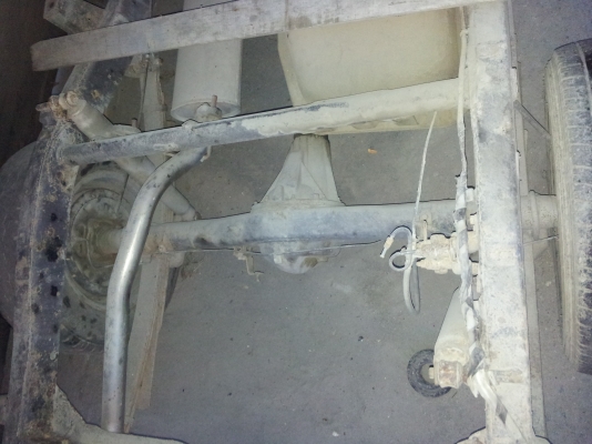 คานหลังไมตี้ พร้อมแหนบ และล้อ ดุมล้อหน้า ดิสเบรค ผ้าเบรคใหม่ หน้าหลัง