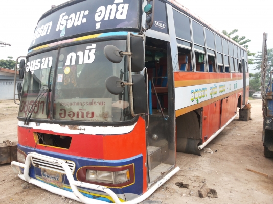 ตัวถังรถเมย์  มีเบาะ มีเครื่องเสียง