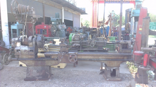 Sell> Lathe แท่นกลึงมือสอง เซ็กกี่ เพลาเดียว 8 ฟุต หัวจับ 4 จับ 16" นิ้วครับ พร้อมใช้งาน เฟืองครบทุกตัวครับ