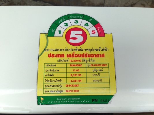 **** ขายแอร์ Panasonic 13000 BTU สภาพสวย ****