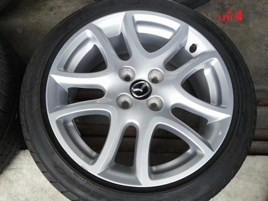 ล้อแม็กซ์มาสด้า2 ขอบ16 ล้อขาวสวยเงาวิ๊งๆ
