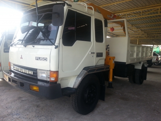 รถดั๊มFUSO FK455H 160แรง ดั๊มติดเครน