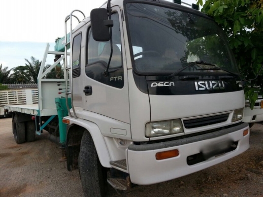 รถอีซูซุ 6 ล้อ ติดเครน  4.5 ตัน. / 195 แรงม้า. ปี 40  ( รถวิ่ง 9x,xxx กม. ) สนใจติดต่อ 081 - 6079515