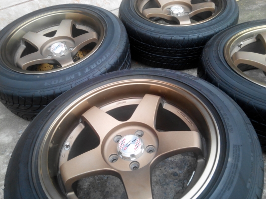 Turismo 17/5/114.3 ET20 F7.5 R8.5หน้าตื้น หลังลึกพร้อมยางdunlopปี12   สภาพ95\%สีเดิมน้ำตาลไหม้ยิงทรายขอบชาสวยๆ ยาง 215-50-17หน้า 225-55-17หลัง ขาย 12900 ด่วน 0898128457 ดูของได้ แถววัดพระธรรมกายhttps://www.facebook.com/profile.php?id=100006231031308#