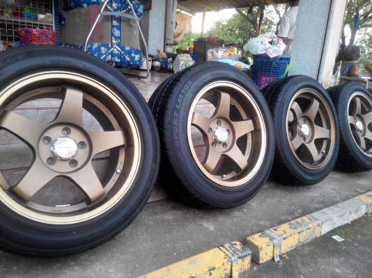 Turismo 17/5/114.3 ET20 F7.5 R8.5หน้าตื้น หลังลึกพร้อมยางdunlopปี12   สภาพ95\%สีเดิมน้ำตาลไหม้ยิงทรายขอบชาสวยๆ ยาง 215-50-17หน้า 225-55-17หลัง ขาย 12900 ด่วน 0898128457 ดูของได้ แถววัดพระธรรมกายhttps://www.facebook.com/profile.php?id=100006231031308#