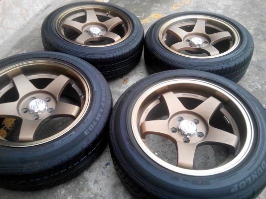 Turismo 17/5/114.3 ET20 F7.5 R8.5หน้าตื้น หลังลึกพร้อมยางdunlopปี12   สภาพ95\%สีเดิมน้ำตาลไหม้ยิงทรายขอบชาสวยๆ ยาง 215-50-17หน้า 225-55-17หลัง ขาย 12900 ด่วน 0898128457 ดูของได้ แถววัดพระธรรมกายhttps://www.facebook.com/profile.php?id=100006231031308#