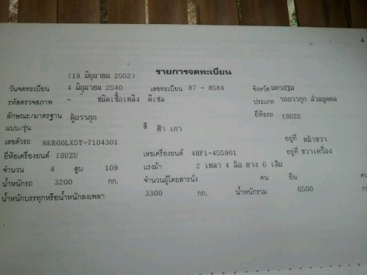 หกล้อกลาง ขอขาย  280,000