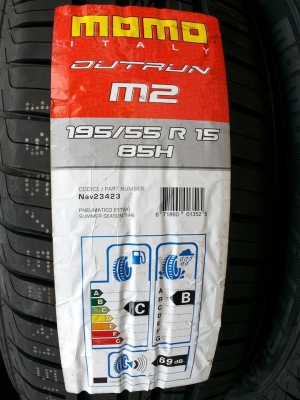 ยางใหม่ MoMo 195 55 15 มาตราฐานอิตาลี