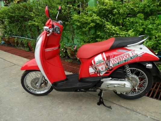 ฮอนด้า สกูปปี้ไอ ลายลิเวอร์พูล วิ่งน้อย เครื่องฟิตๆเอกสารครบ