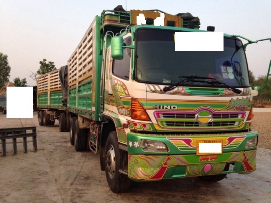 ขายรถ สิบล้อ HINO S 500 Fm 1A 344 แรง ปี 53 พ่วงแม่ลูกดั้มเกษตร