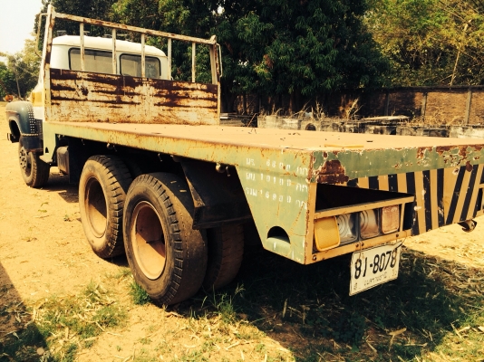 ขายด่วน  รถสิบล้อหัวยาวเพลาเดียว พื้นเรียบ  สภาพดี