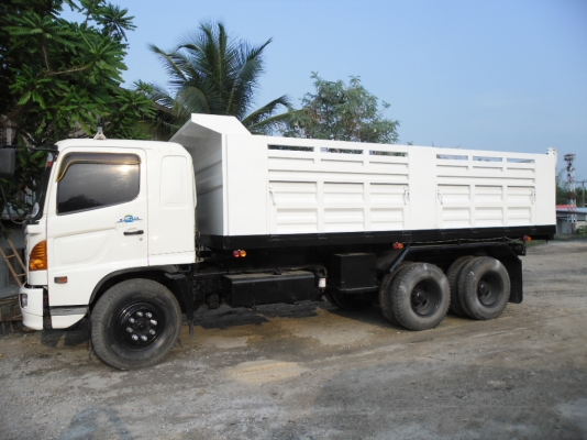 ขายรถบรรทุก 10 ล้อ 2 เพลาดั้มแม่ลูก HINO MEGA 260 ปี 49