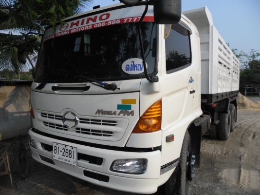 ขายรถบรรทุก 10 ล้อ 2 เพลาดั้มแม่ลูก HINO MEGA 260 ปี 49