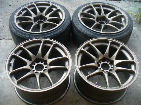 ล้อ 18" W WORK CR KAI หน้า-หลัง 9" ออฟ20 ล้อเดิมสีเดิม 5/114