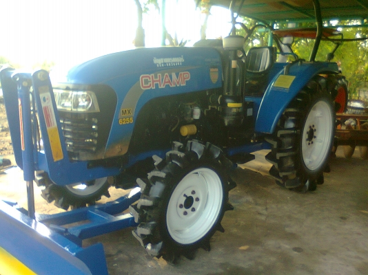 ขายรถไถแชมป์ MX 6255,รุ่นใหม่่ ใบมีดดันหน้า+ผานพรวณ6*22