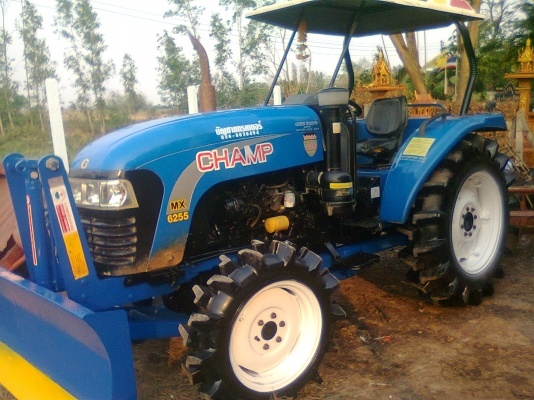 ขายรถไถแชมป์ MX 6255,รุ่นใหม่่ ใบมีดดันหน้า+ผานพรวณ6*22