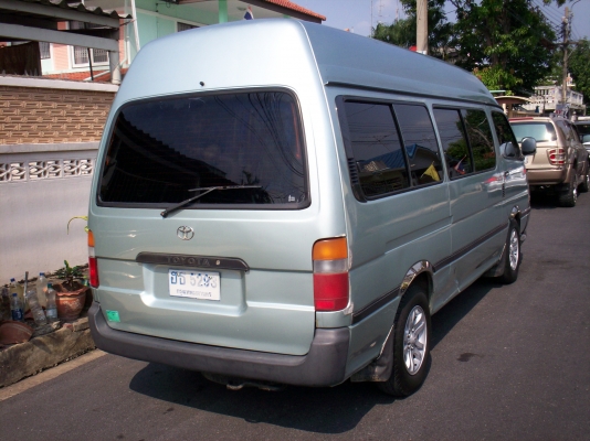 รถตู้TOYOTAหัวจรวด หลังคาสูง ตาเพชร ปี2000 สีบรอนเงิน ก๊าซNGV2ถัง เครื่อง2JZ เกียร์ธรรมดา พวงมาลัยเพาเวอร์ ขาย260000บาท โทร0890671028