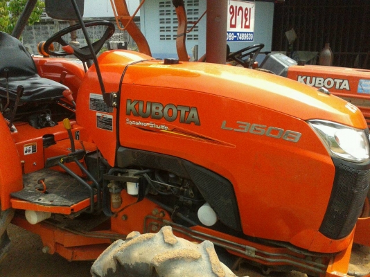ขายรถไถ KUBOTA  L3608 พร้อมดันหน้า  ผานหลัง รถไร่