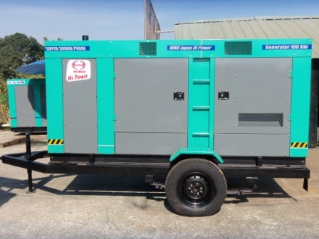 ขายเครื่องปั่นไฟ 125 Kva. power by japan รับประกัน 6  เดือน