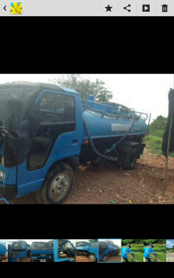 ขายด่วน รถบรรทุกน้ำ 6 ล้อฟ้า