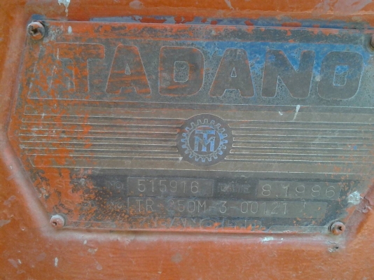 ขายเครน  25ตัน  สี่ล้อ  TADANO  KATO