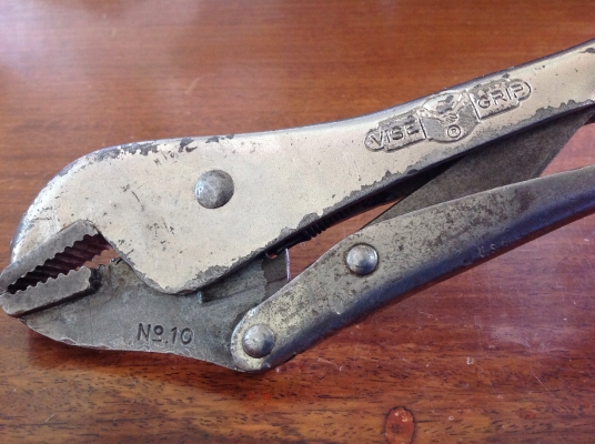 ขายคีมล็อค Petersen Vise Grip No.10. โบราณยุคแรกๆ รุ่น 2
