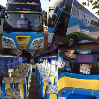 ขายรถบัสพัดลม ทะเบียน 30 ราคาถูกสภาพสวย เครื่องเสียงทีวี ระบบคาราโอเกะคอมพิวเดอร์
