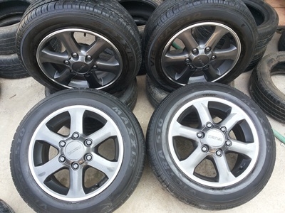 ขายล้อแม็กISUZU GOLD series 16 นิ้ว 6 ก้าน(สีกัล) พร้อมยาง 1 ชุด