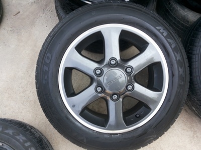 ขายล้อแม็กISUZU GOLD series 16 นิ้ว 6 ก้าน(สีกัล) พร้อมยาง 1 ชุด