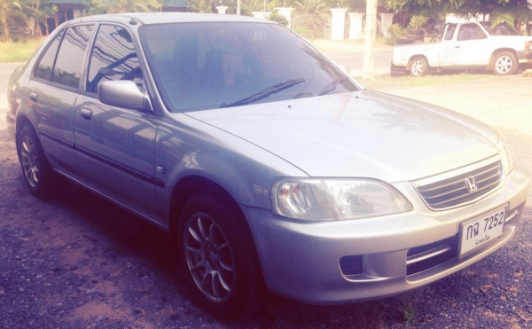 **135,000 บ.ต่อรอง**ขายรถเก๋ง HONDA CITY TYPE Z LXi 1.5 AT ปี 44/01 เครื่องเดิมเกียร์เดิม ติดแก๊สLPG(ลงเล่ม) เครื่องดีแรง ประหยัด ช่วงล่างหนึบ หน้า-หลังเดิมไม่เคยชนหนัก ภายในเก๋งสวยคอนโซลเต็ม พ.พาวเวอร์ แอร์ กระจกไฟฟ้า เบาะหนัง ล้อแม็ก สีสันสวย ยางดี4เส้น