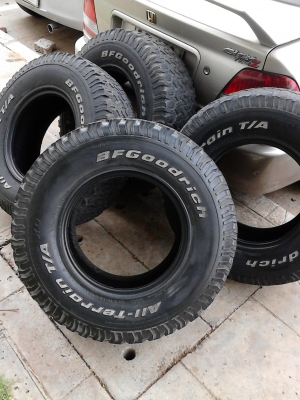 31X10.50R15 BF Goodrich AlLL Terrain T/A  MADE IN USA. มีชุด 4 เส้น ติดต่อ .TEL.081-427-3941