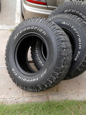31X10.50R15 BF Goodrich AlLL Terrain T/A  MADE IN USA. มีชุด 4 เส้น ติดต่อ .TEL.081-427-3941