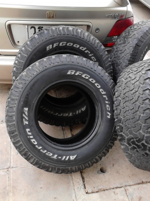 31X10.50R15 BF Goodrich AlLL Terrain T/A  MADE IN USA. มีชุด 4 เส้น ติดต่อ .TEL.081-427-3941