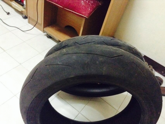 ขายยางPIRELLIมือสอง ลายตะเกียบหัก