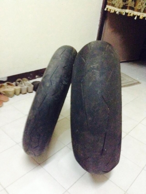ขายยางPIRELLIมือสอง ลายตะเกียบหัก