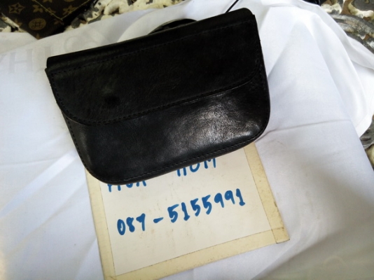 กระเป๋าหนังเท่ห์ๆ Timberland แท้ ทำจากหนังแท้ สีดำ สำหรับร้อยเข็มขัด