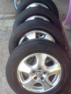 ขายแม็ก วีโก้ขอบ16พร้อมยางบริสโตน215-65-16ดอกยางอีกบาน