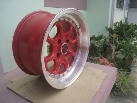 ขายล้อแม็กใหม่ ลาย XXR 002 15"x8" et15 4รู100 สีแดงขอบเงา  สนใจติดต่อเล็กคลองสามครับ 081-3747940
