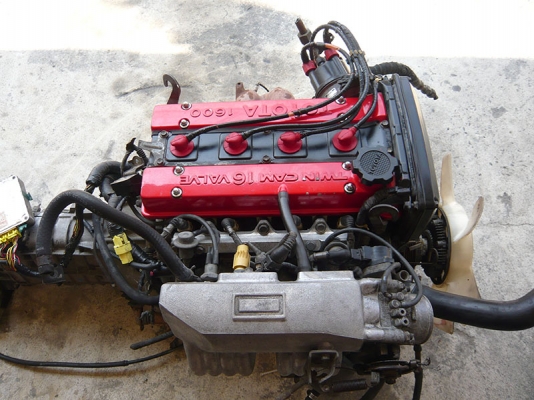 ขายเครื่องยนต์เบนซินหัวฉีดขับหลัง TOYOTA 4AG 12550 บาท