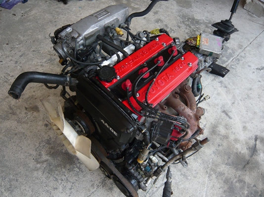 ขายเครื่องยนต์เบนซินหัวฉีดขับหลัง TOYOTA 4AG 12550 บาท