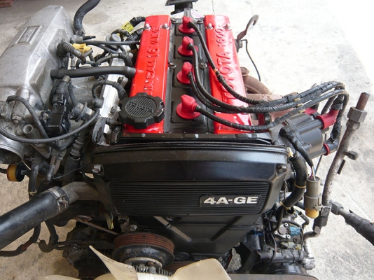 ขายเครื่องยนต์เบนซินหัวฉีดขับหลัง TOYOTA 4AG 12550 บาท