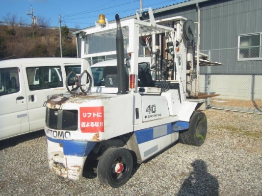 ขายฟอร์คลิฟต์ SUMITOMO FG40PV , 4TON ,  AT เสา FULL FREE  5.8 M (ขอบคุณลูกค้าจาก สมุทรสาคร ) เดิมแท้จากญี่ปุ่น   สีเดิมและตัวถังสภาพเดิมจากญี่ปุ่น