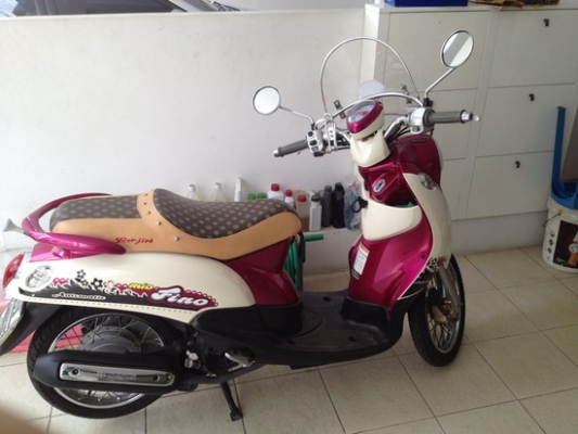 ขาย YAMAHA FINO สีชมพู ใช้น้อย อยากขาย
