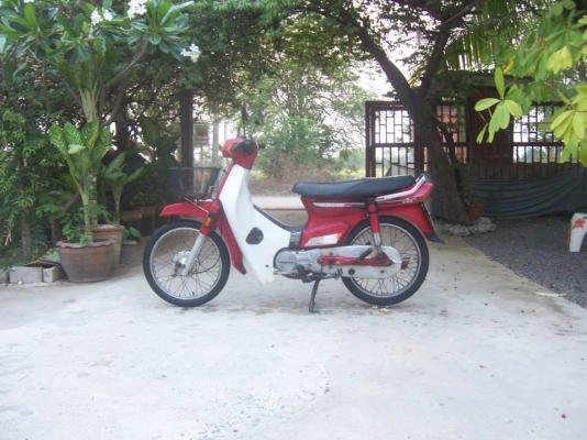 ดรีมคุรุสภาสีแดง สภาพดีมาก สวยๆ ทะเบียนครบ+เอกสารพร้อมโอนครบ